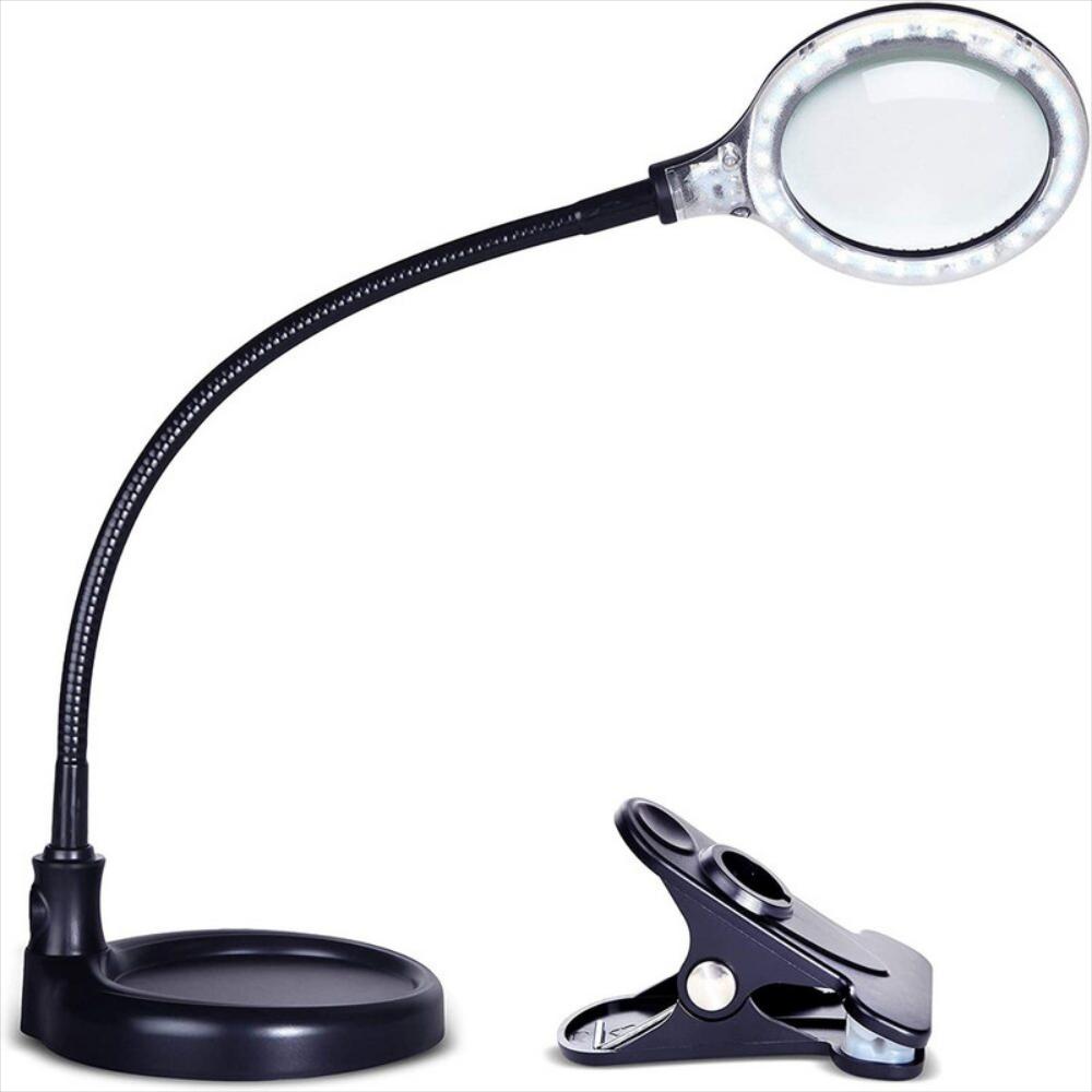 Lupa Iluminada Led Con Soporte Y Abrazadera img #1