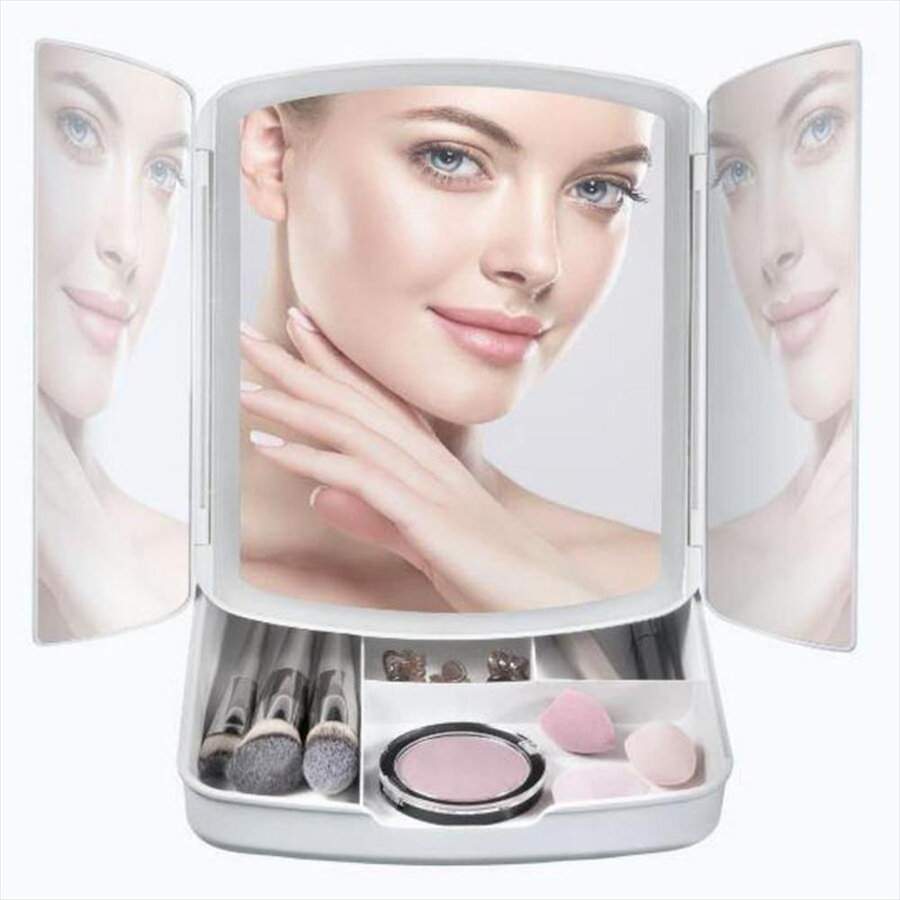Espejo Maquillaje Con Luz Led Bandeja Vualá Colombia img #3