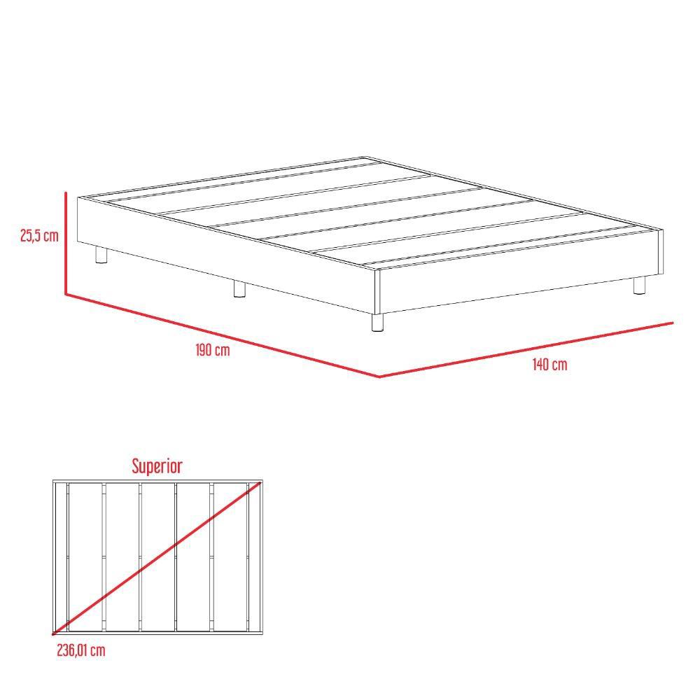 Base Cama Bylmo Lugo Miel 140Cm img #4
