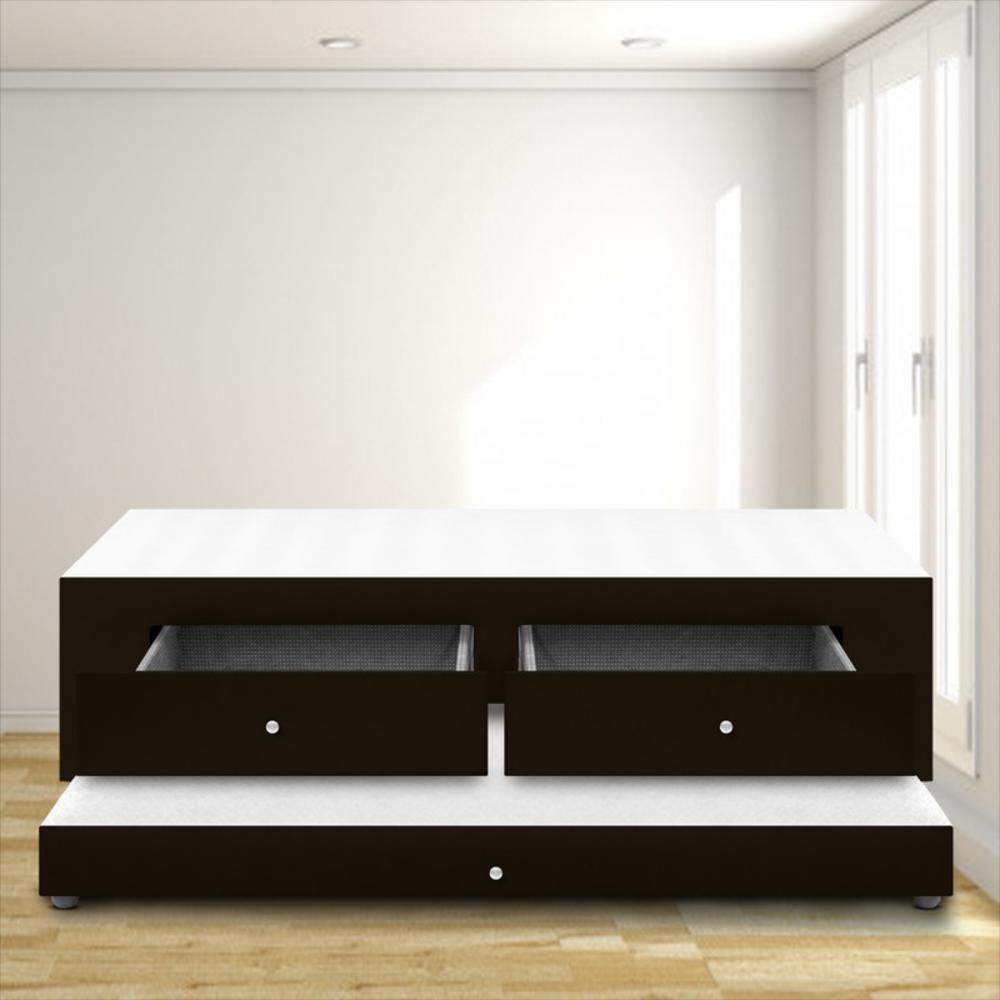 Cama Nido Con Cajones Magic Class 100X190 Ecocuero Café