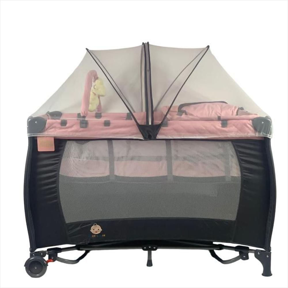 Cuna Corral 2 Alturas Con Tunel De Gateo Cambiador Pañalera Y Se Puede Convertir En Mecedor