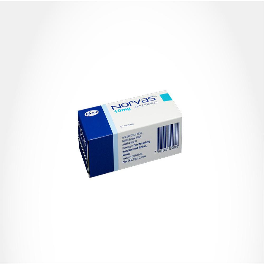 Norvas Besilato De Amlodipina 10Mg Tab Oral Caj 30 Tab 1 U img #3