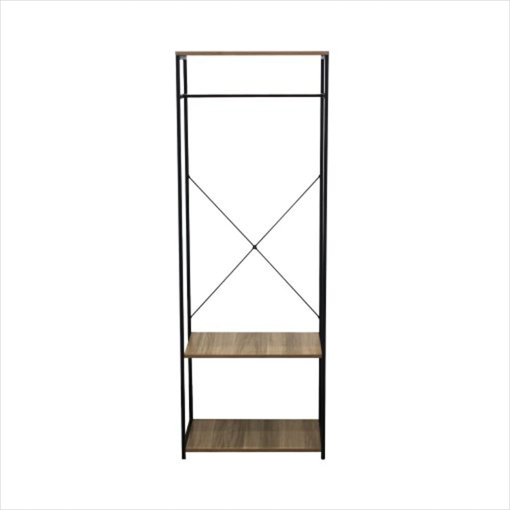 Perchero Metálico Y De Madera Saldaña 48 × 60 × 167 Cm img #3