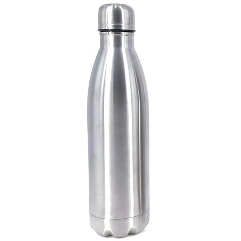 Termo Botella Agua 750Ml Termico Acero Inoxidable Plateado img #1