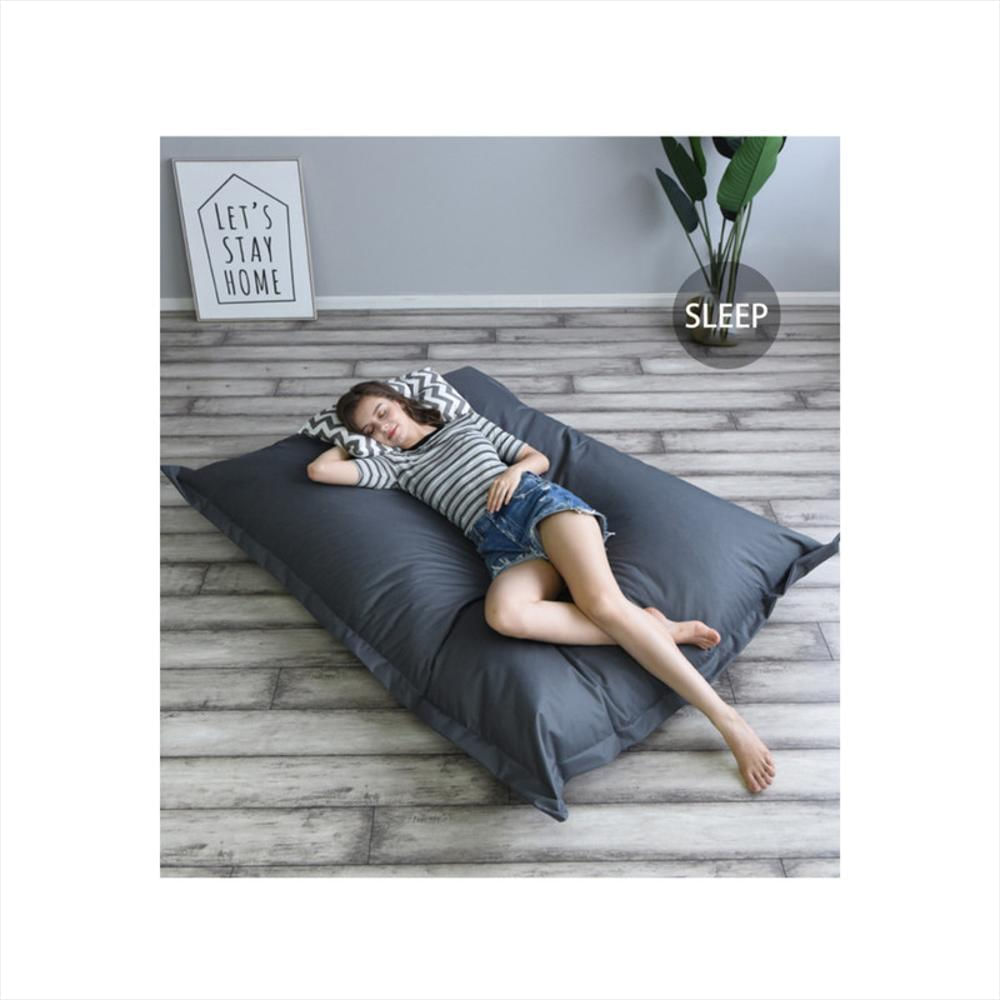 Puff Almohadon Dormipuff Gris Lona Impermeable img #3