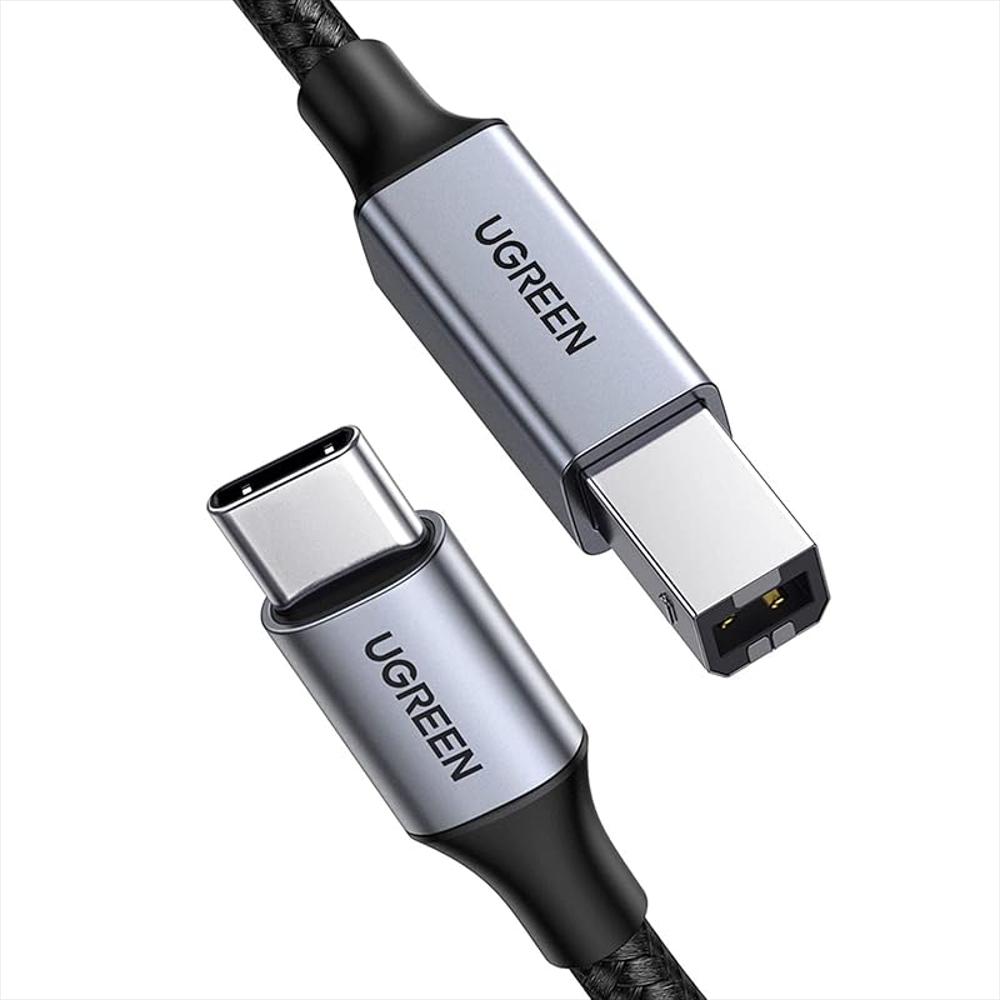 Cable Ugreen Usb B A Usb C 3 Metros Para Impresora Piano Yamaha Dj Controller img #1