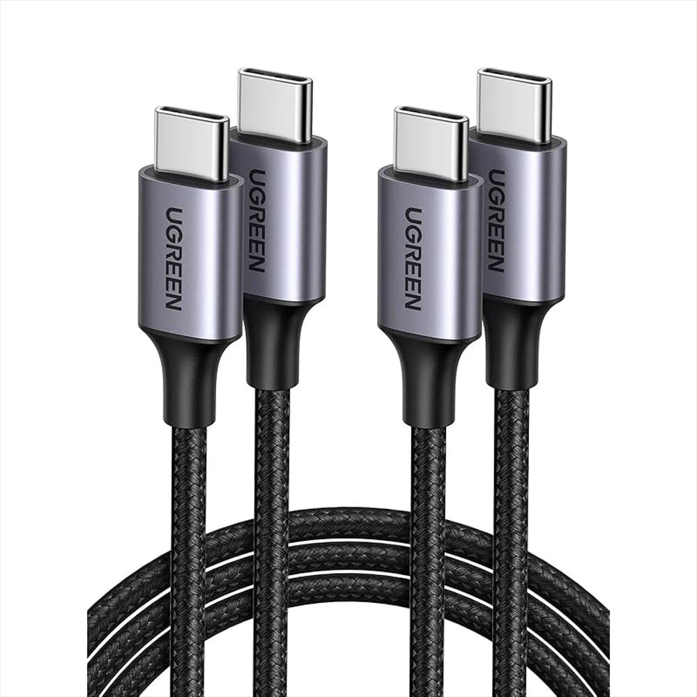 Cable Ugreen Usb C A Usb C 60W 2 Pack 1 Metro Nylon Braided Carga Rápida img #1