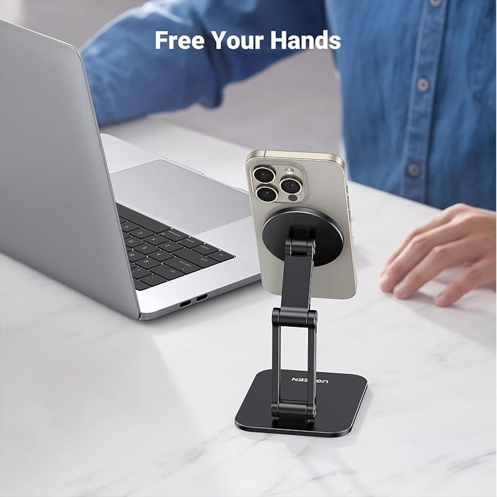Soporte Magnético Ugreen Para Iphone Con Magsafe Ajustable Y Ergonómico Negro img #5