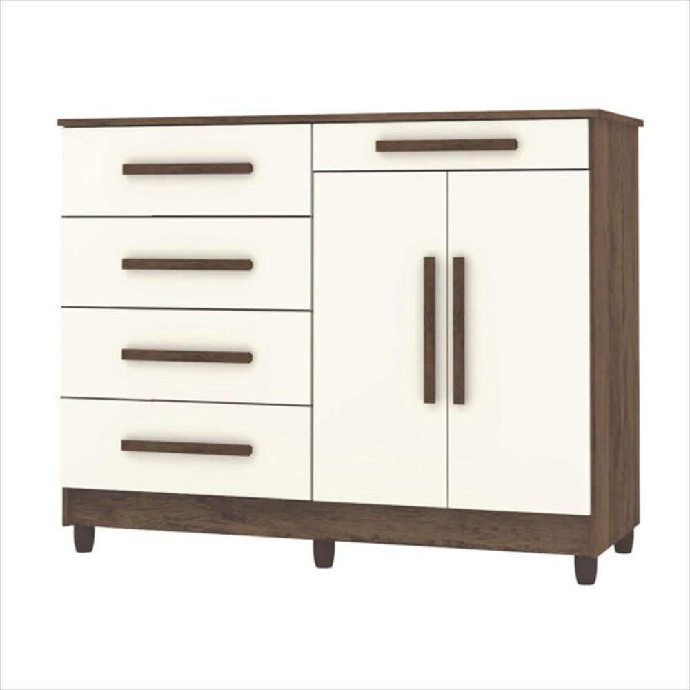 Cómoda Ginesta Marrón/Blanco Apagado