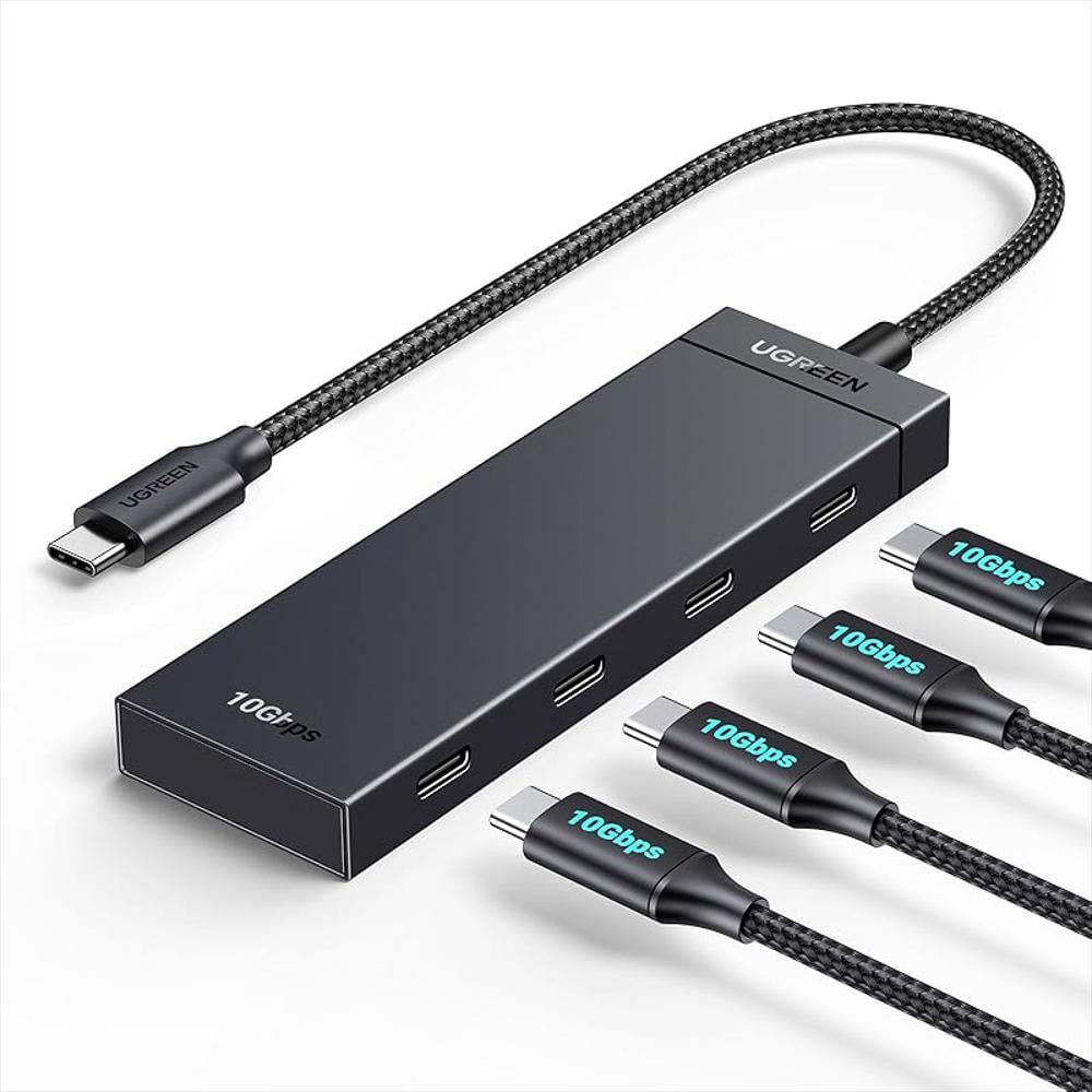Hub Ugreen Usb C 4 Puertos 10Gbps Adaptador Multipuerto Datos Macbook Ipad Iphone img #1