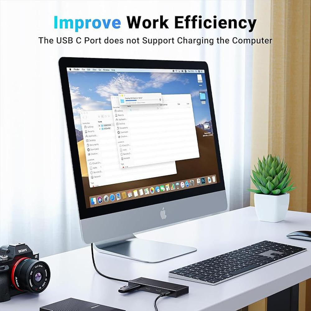 Hub Ugreen Usb C 4 Puertos 10Gbps Adaptador Multipuerto Datos Macbook Ipad Iphone img #4