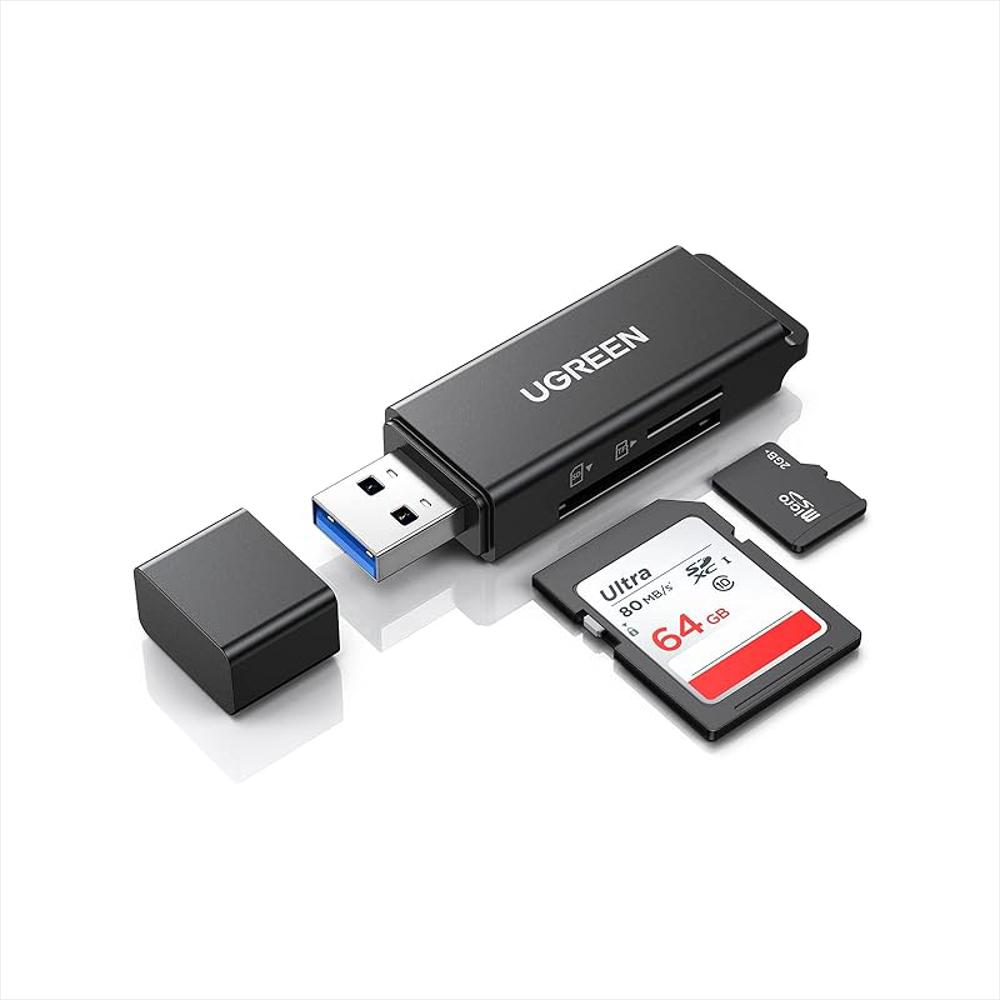 Lector Tarjetas Memoria Ugreen Usb 3.0 Dual Slot Sd Micro Sd Compatibilidad Universal img #1