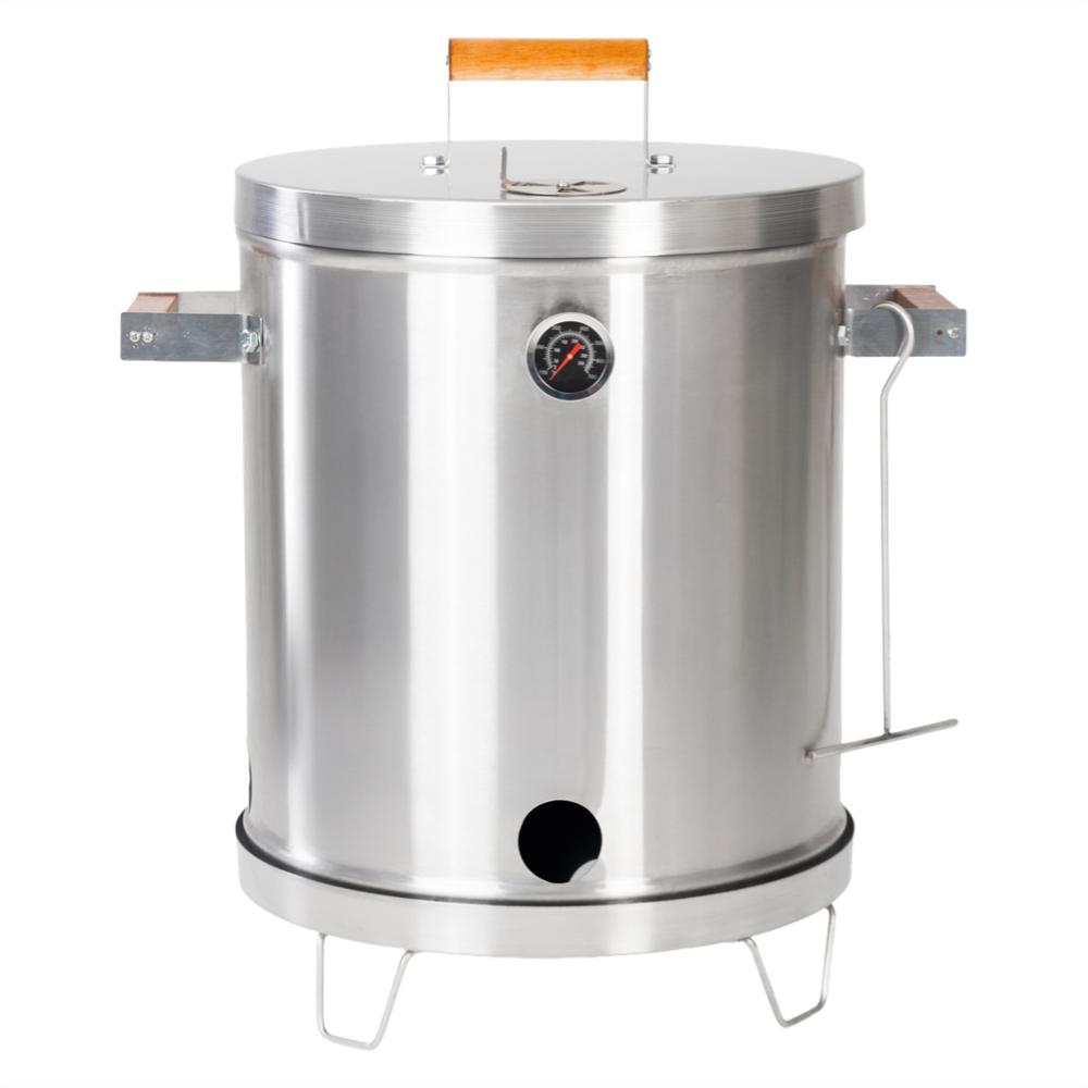 Asador De Barril Mediano Acero Inoxidable 15 Libras img #1