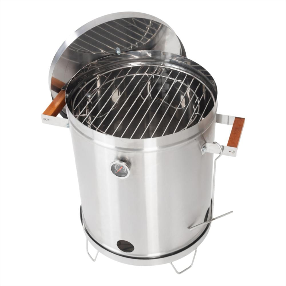 Asador De Barril Mediano Acero Inoxidable 15 Libras img #2