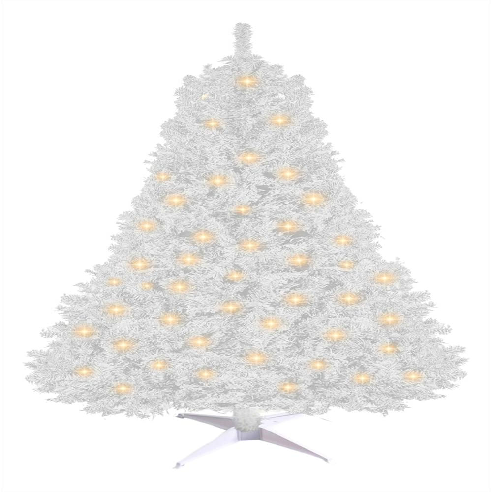 Arbol De Navidad 2.0M Con Luces Led 600 Ramas Blanco img #1