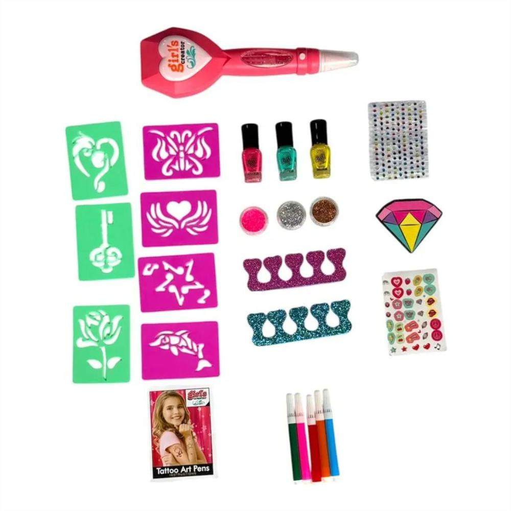Set 2 En 1 De Arte De Uñas Y Tatuajes Para Niñas img #2