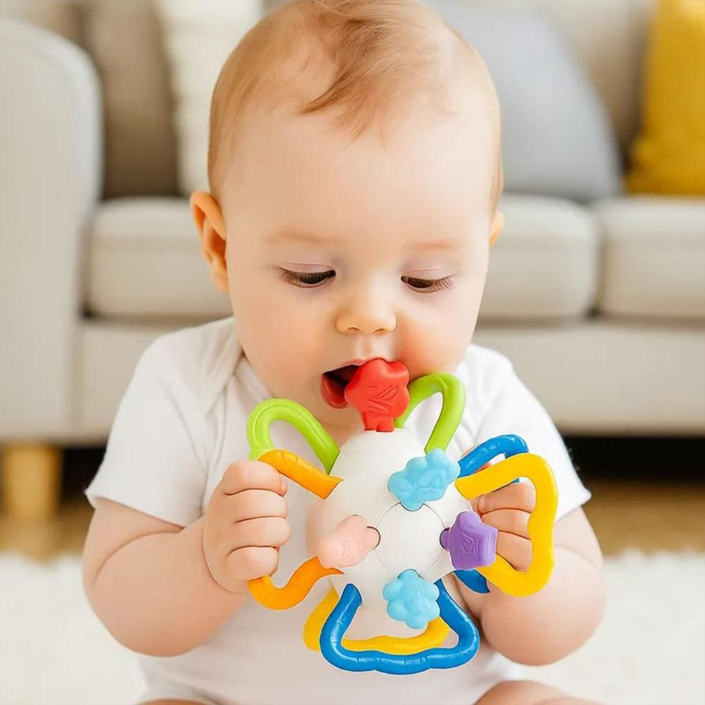 Mordedor Sensorial Para Bebe Rasca Encias Llama Dientes img #1