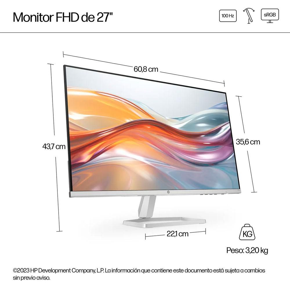 Monitor HP  27 pulgadas IPS 527sf  Negro img #3