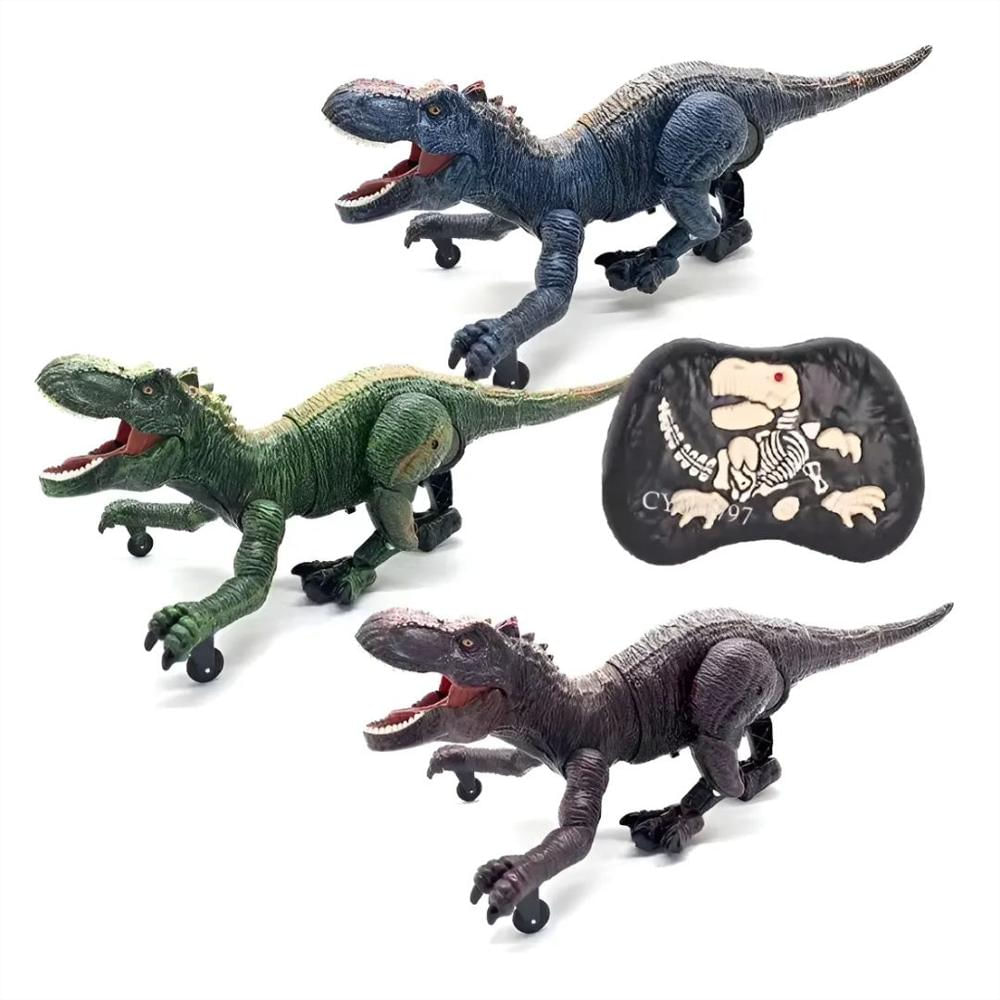 Dinosaurio T Rex Rc Recargable Humo Luces Y Sonido img #1