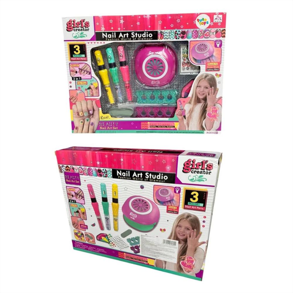 Juguete Uñas Para Niñas Accesorios Kit Manicure Esmaltes img #3