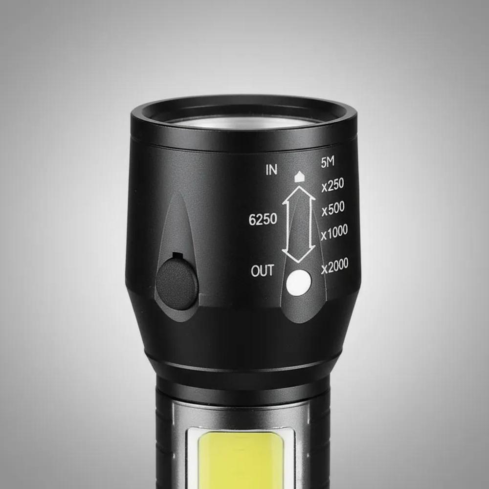 Linterna Táctica Recargable De Larga Distancia Led img #2
