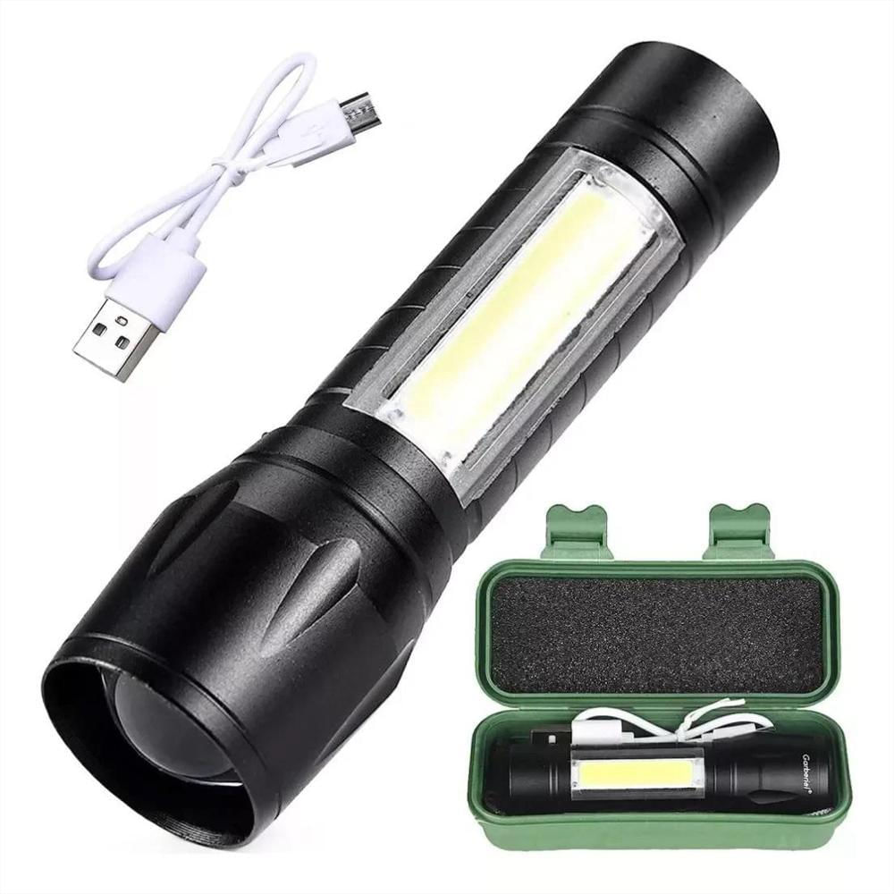 Linterna Táctica Recargable De Larga Distancia Led img #3