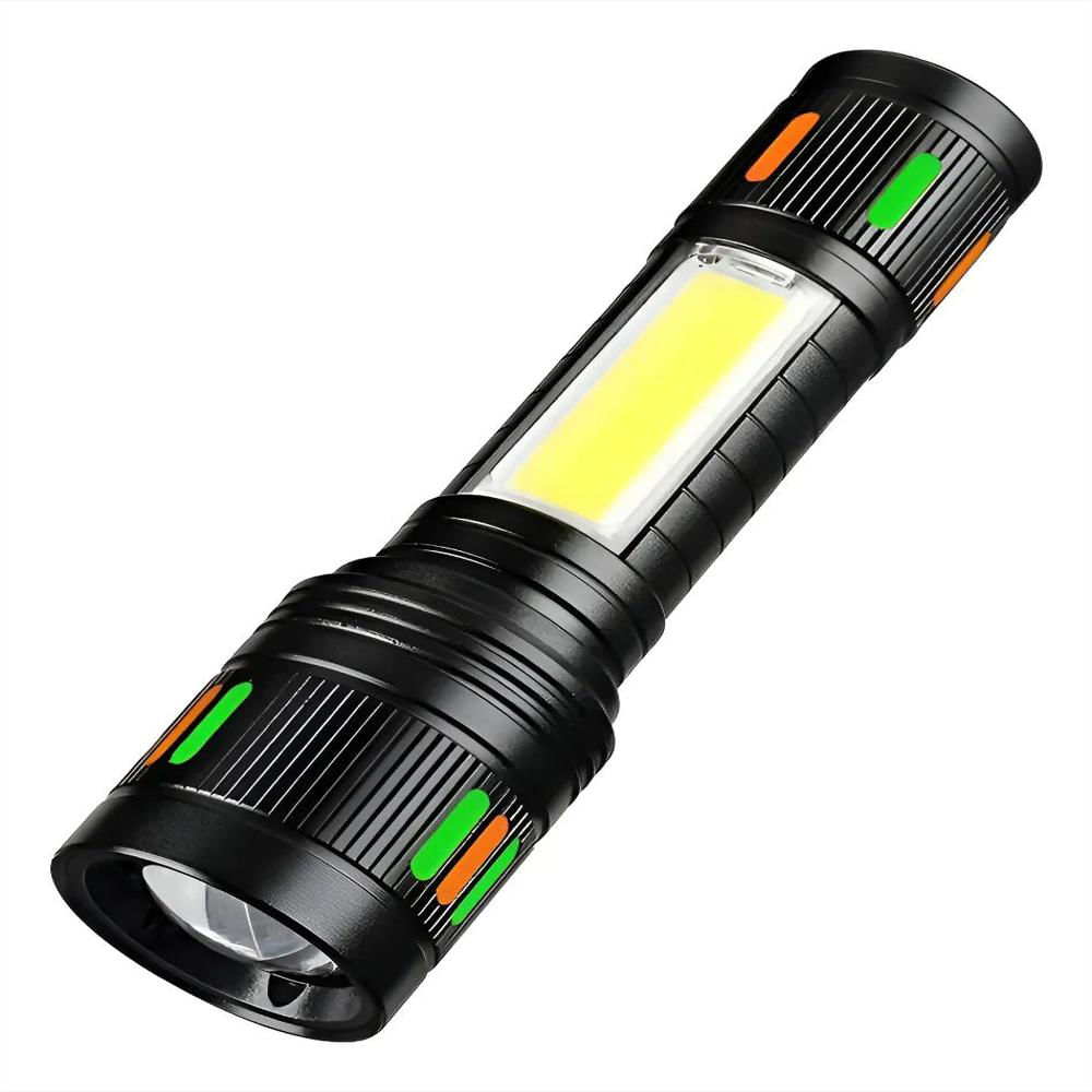 Linterna Táctica Led Recargable Con Zoom Ajustable img #1