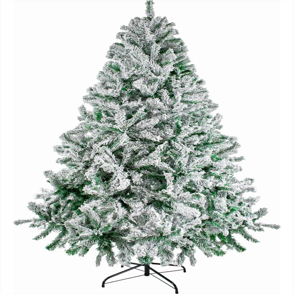 Arbol De Navidad 1.96M Frondoso 600 Ramas Nevado Premium img #1