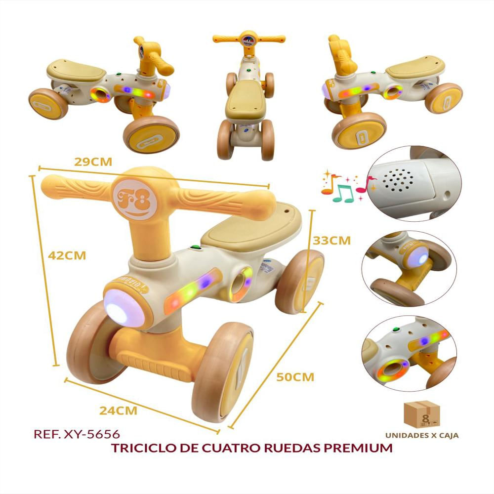 Triciclo Económico Con Luces Y Sonido 4 Ruedas img #3