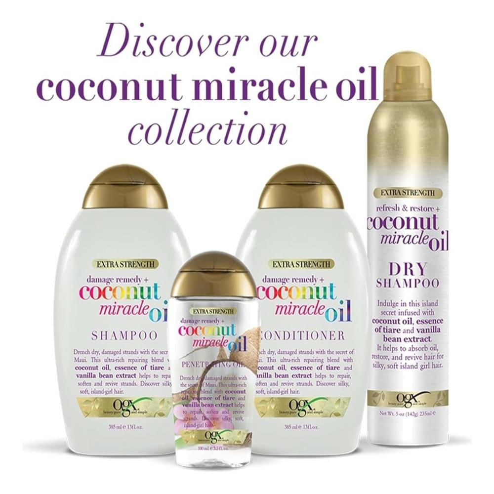 Ogx Extra Fuerte Contra Daños Aceite Milagroso Coco Preshampoo img #4