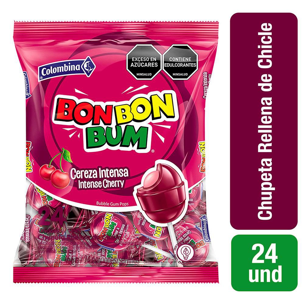 Chupetas BON BON BUM sabor a cereza intensa (456  gr) img #3
