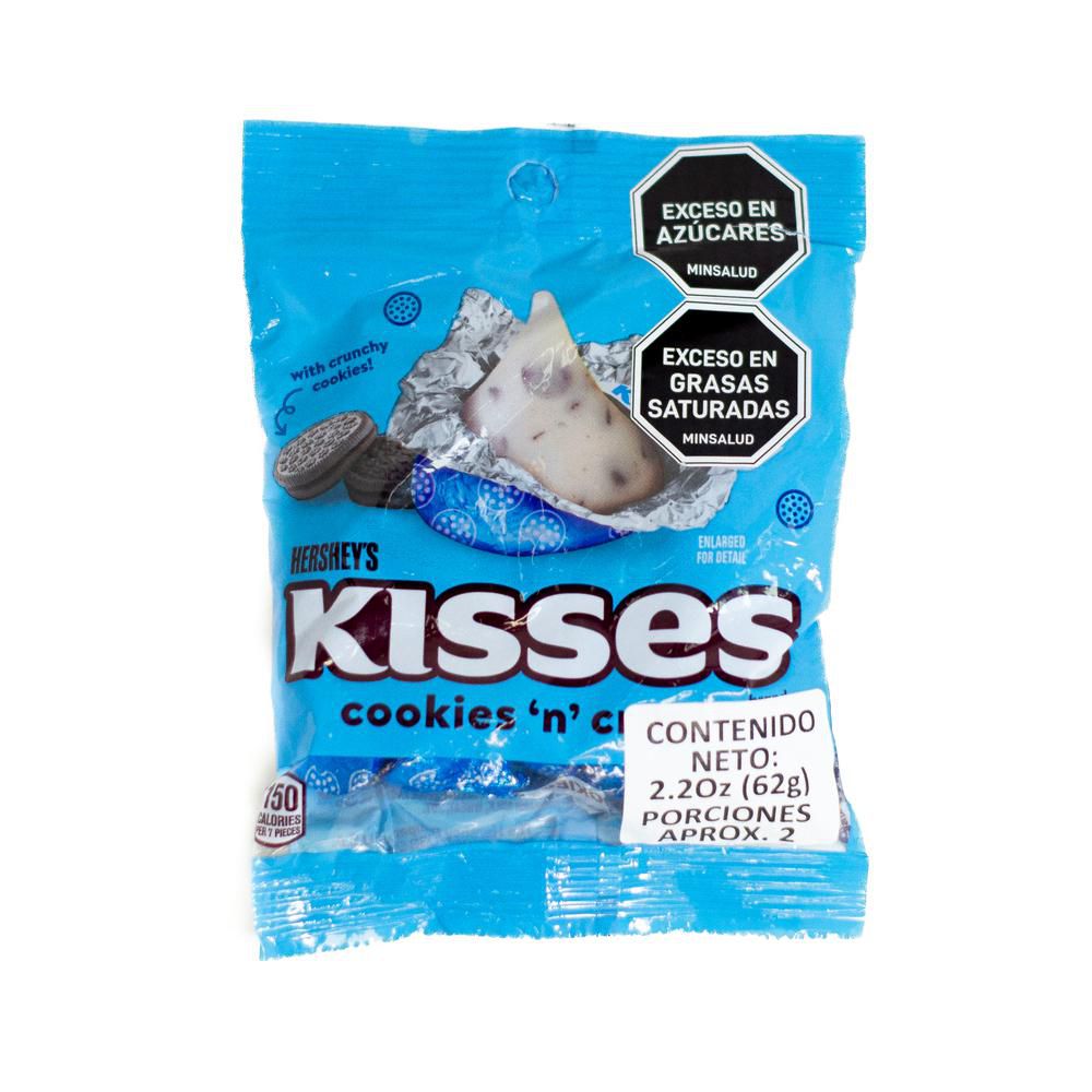 Chocolates HERSHEYS kisses con galleta (62  gr) img #1