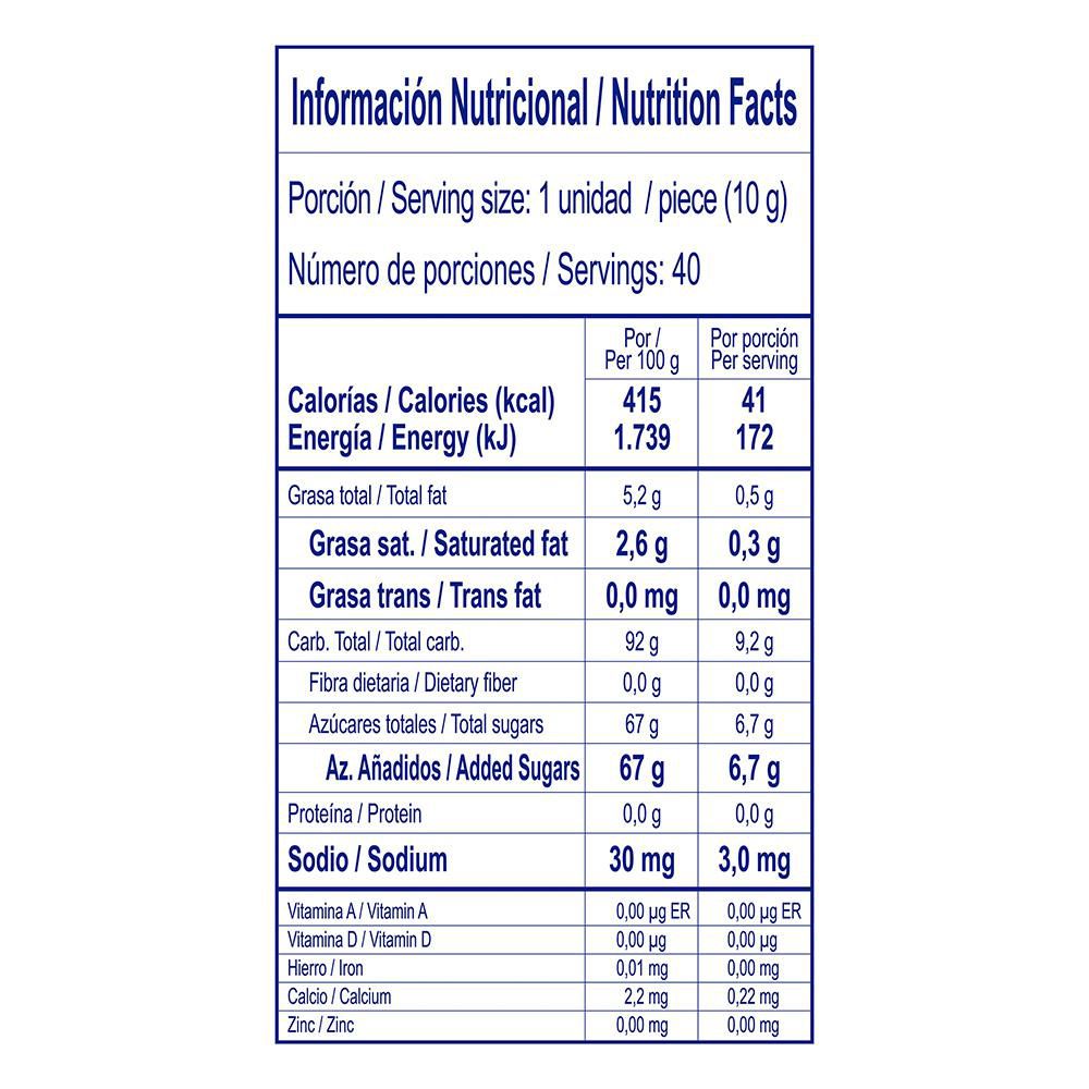 Barra masticable BON BON BUM sabor a fresa (400  gr) img #4