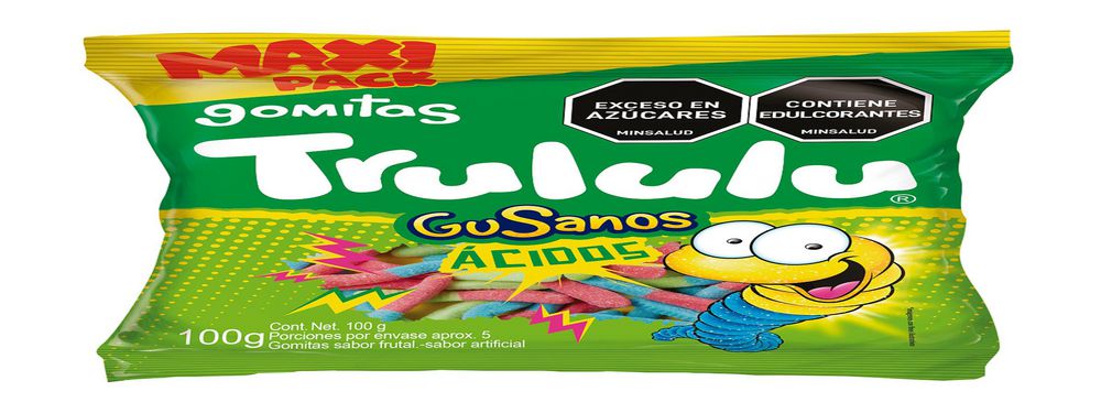Gomitas  TRULULU gusanos ácidos (100  gr) img #2