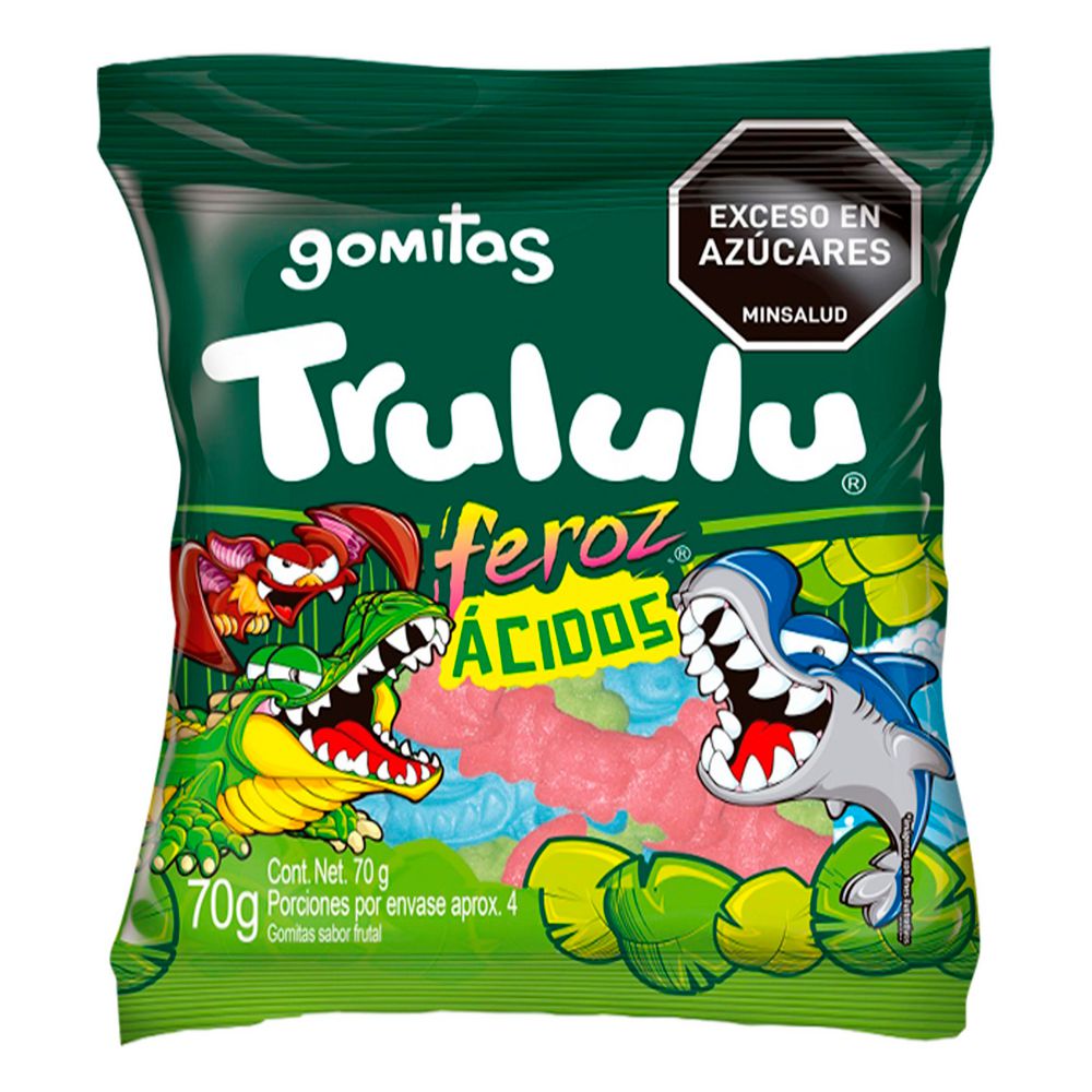 Gomitas  TRULULU ácidas sabor frutal (70  gr) img #1