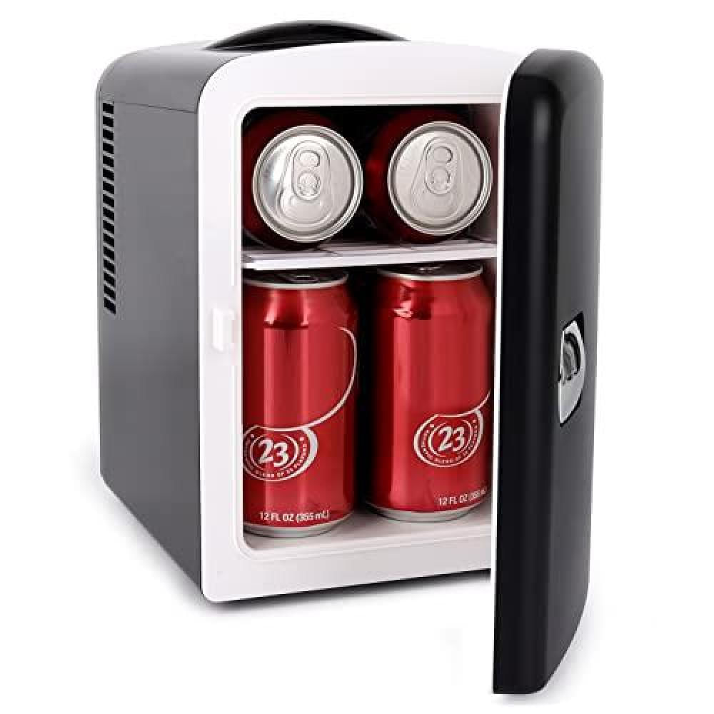 Mini Nevera Living Enrichment 4 Litros Color Negro Ac 120V Dc