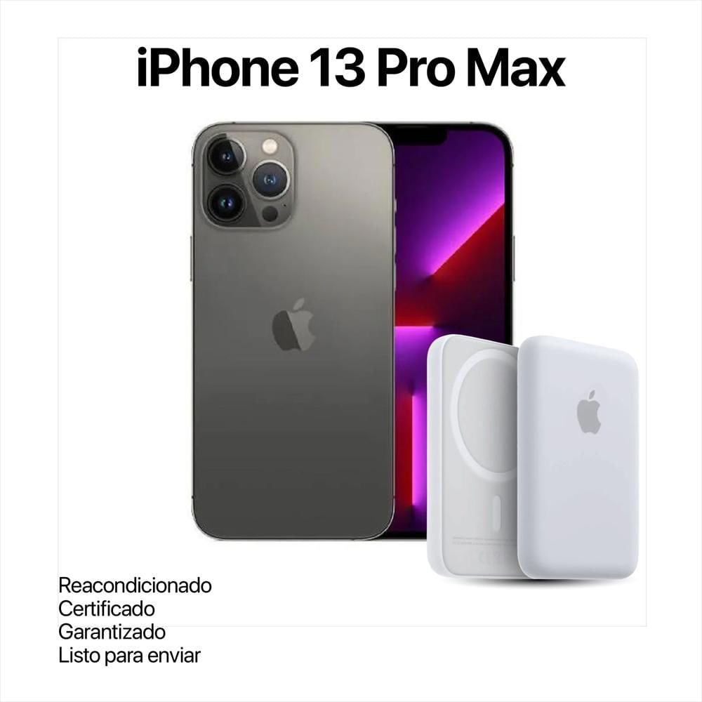 Iphone 13 Pro Max 128Gb Grafito Reacondicionado + Power Bank