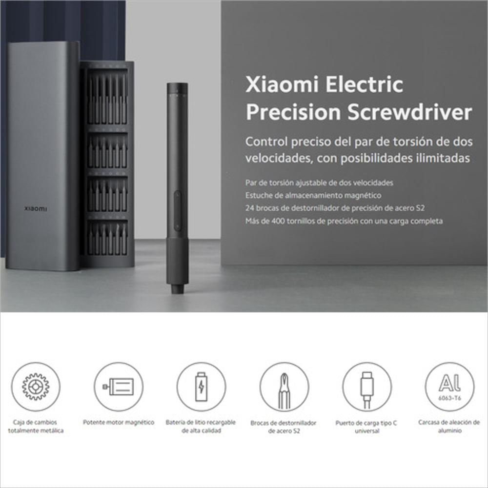 Xiaomi Kit Destornillador Eléctrico De Precisión + 24 Puntas img #2