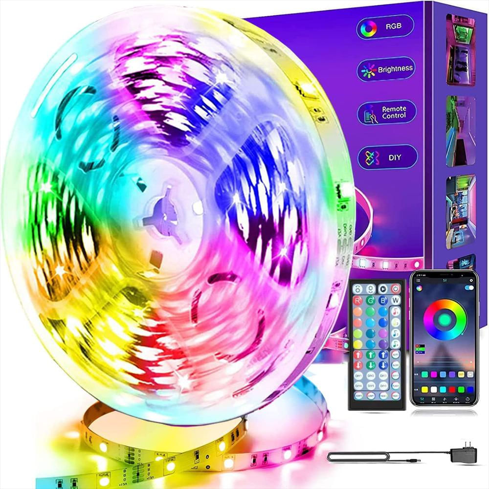 Cinta De Luz Led Rgb 15 Metros Tira Led + Control Bluetooth