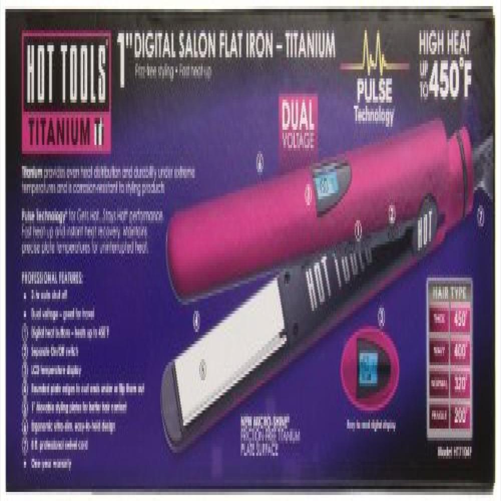 Plancha Para Cabello Hot Tools Color Rosa (1 pulgadas ) De Titanio