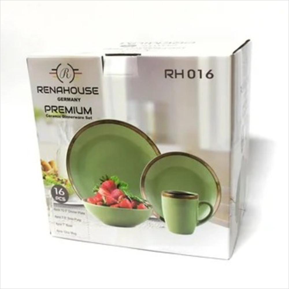 Vajilla Renahouse 16 Piezas Rh 016 Verde img #1