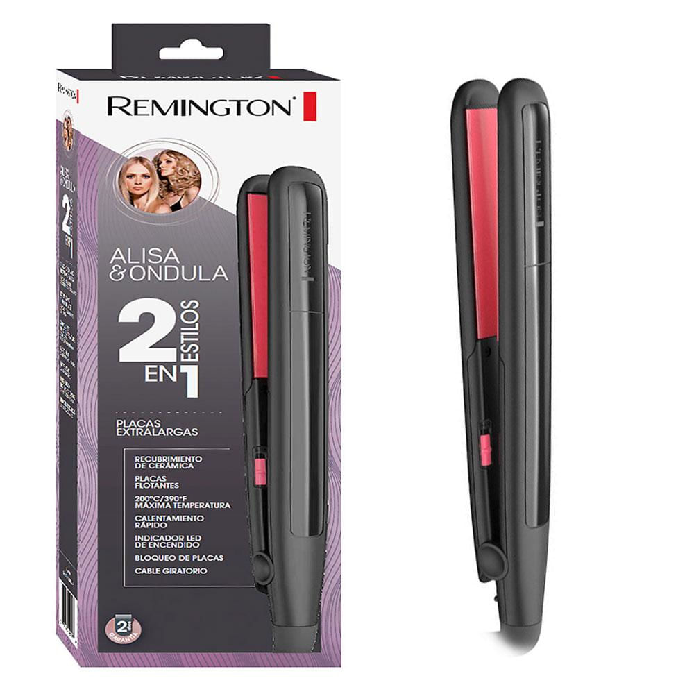 Plancha Cabello Remington 2 en 1 Alisa y Ondula 200C S1A100