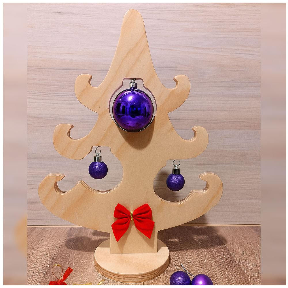 Árbol Decorativo En Tríplex Con Esferas Y Moño img #1