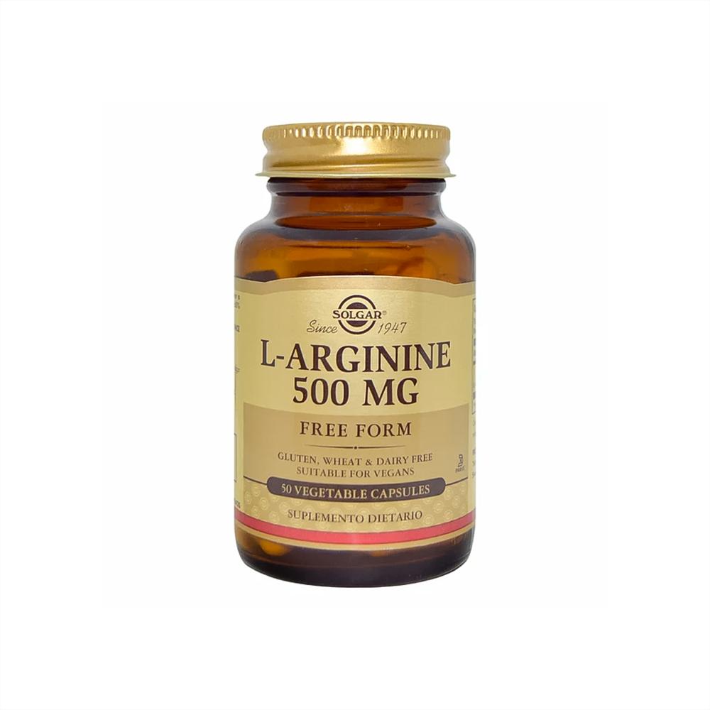 L Arginina 500 Mg 50 Capsulas Solgar