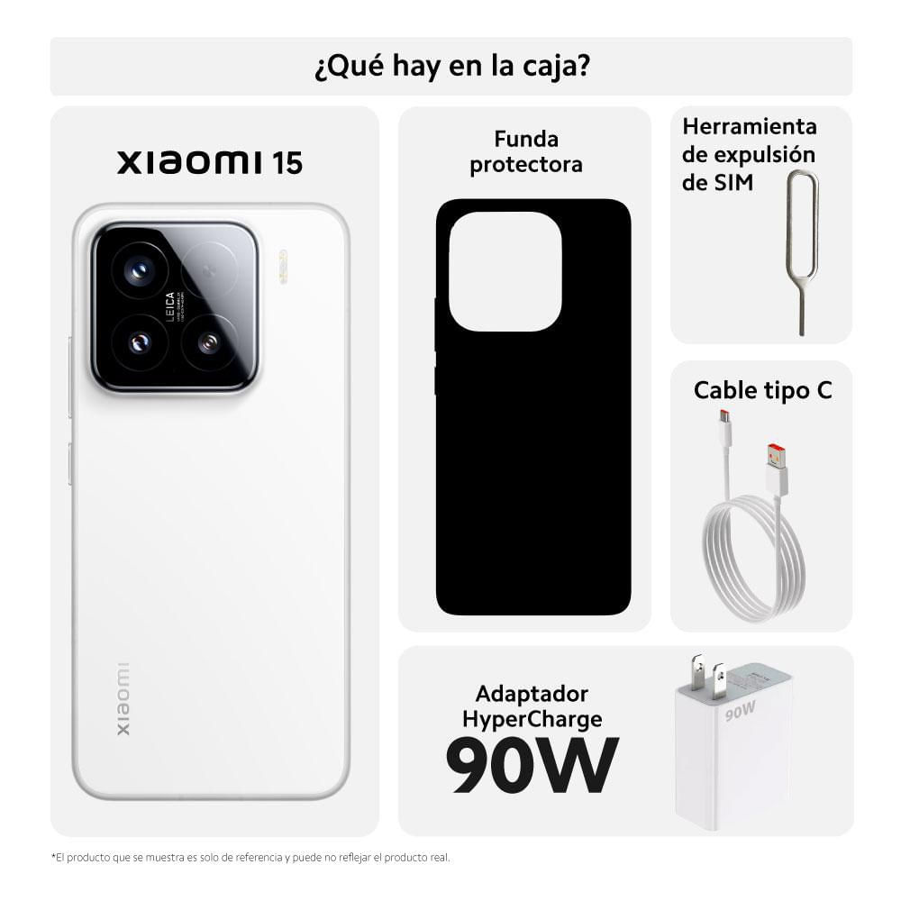 Celular XIAOMI 15 5G 512 GB 12 GB RAM Blanco  + Watch S4 img #3