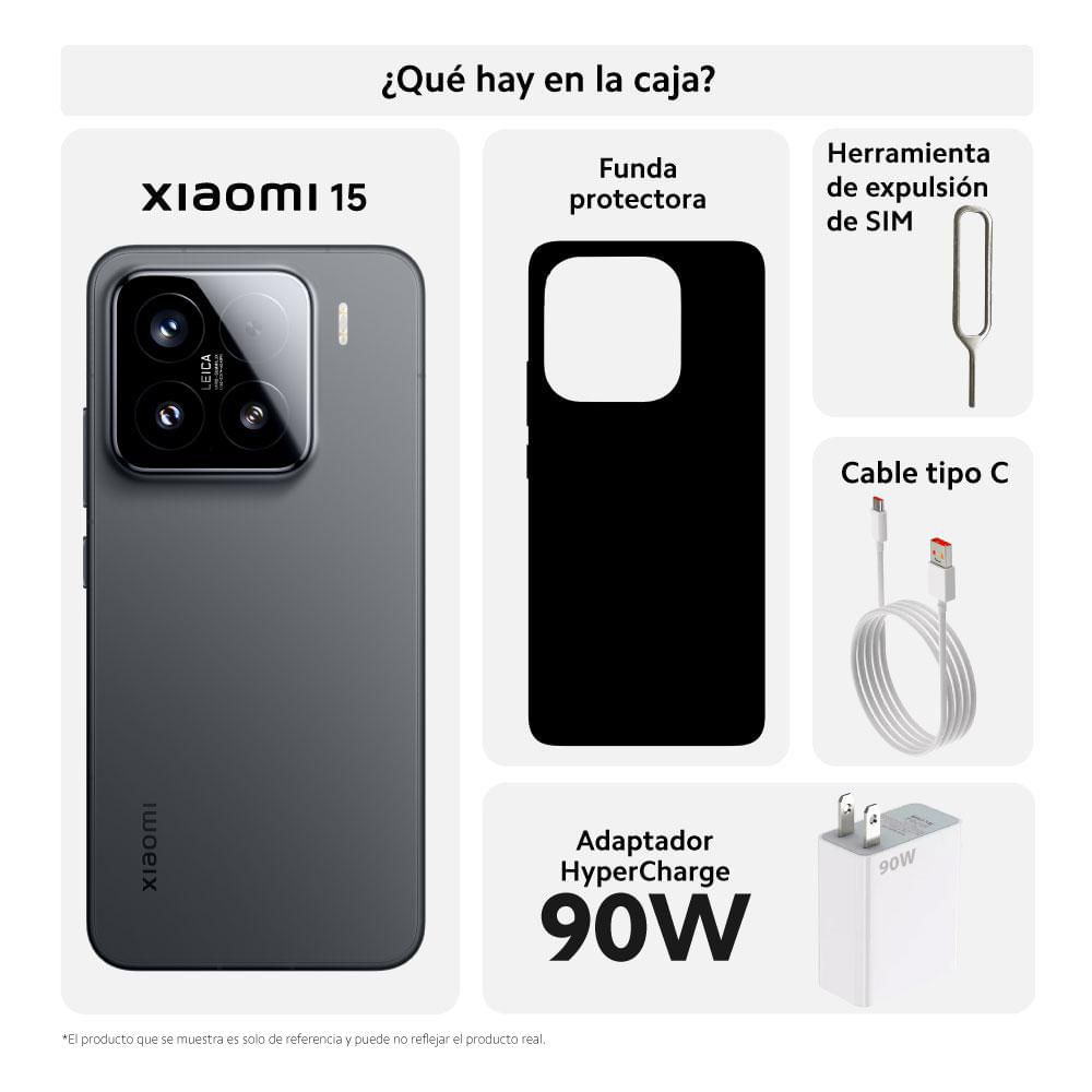 Celular XIAOMI 15 5G 512 GB 12 GB RAM Negro  + Redmi Pad Pro 128 img #3