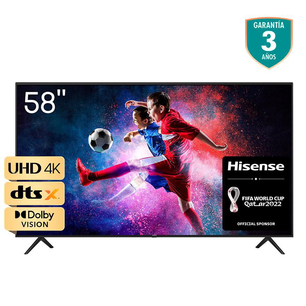 Televisor HISENSE 58 pulgadas LED Uhd4K Smart TV 58A6GA img #2