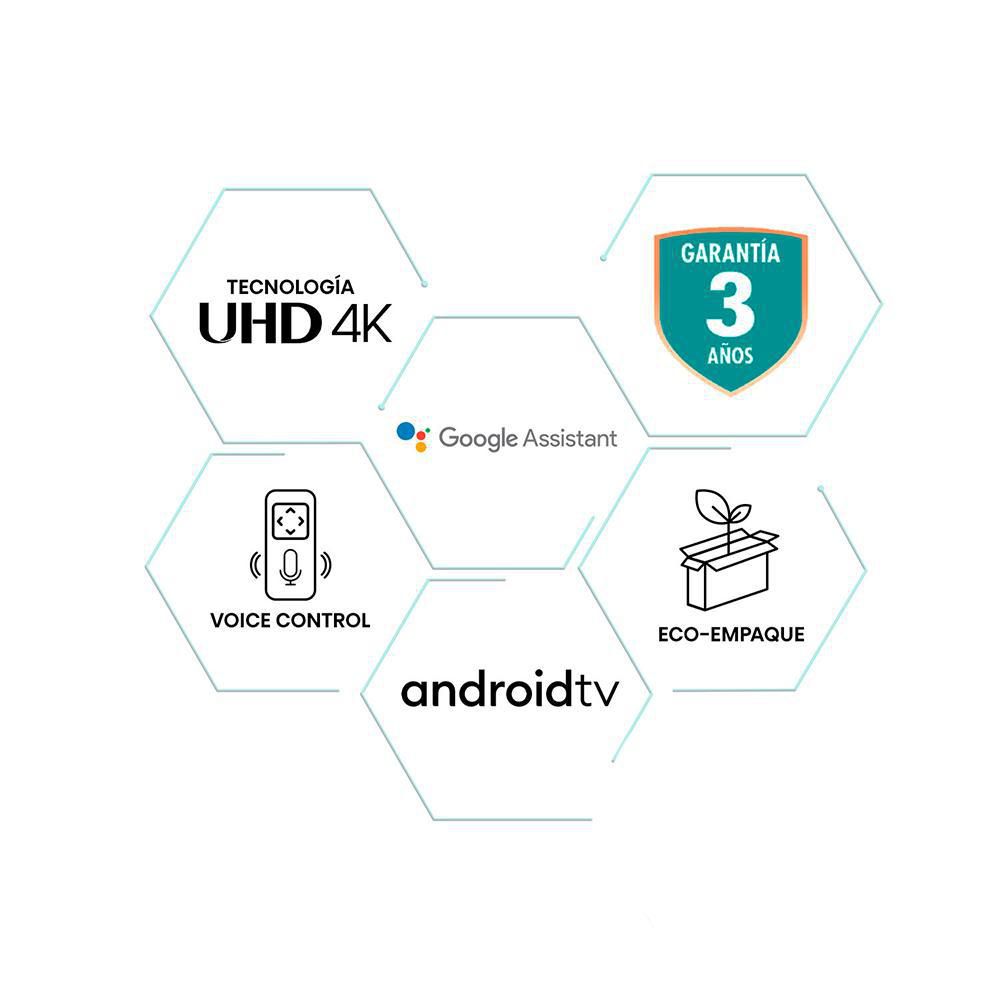 Televisor HISENSE 58 pulgadas LED Uhd4K Smart TV 58A6GA img #3