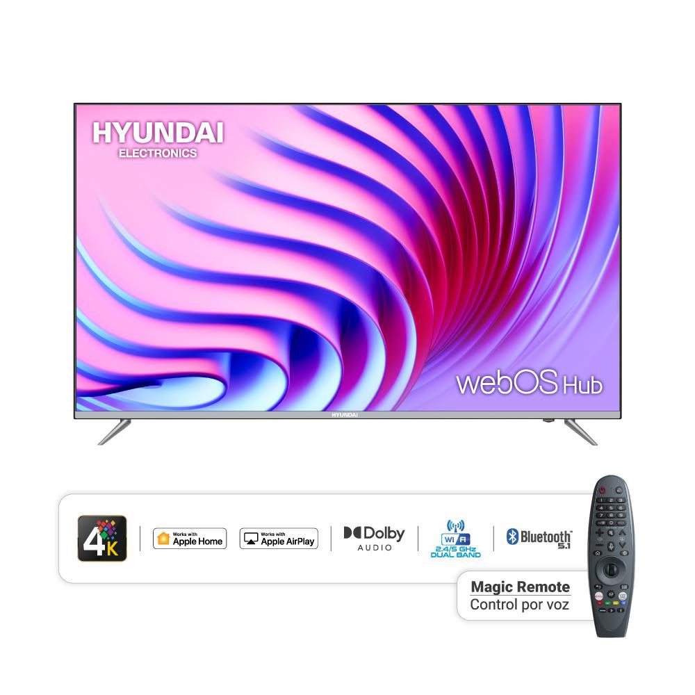 Televisor HYUNDAI 50 pulgadas LED Uhd4K Smart TV HYLED5017W4KM img #2