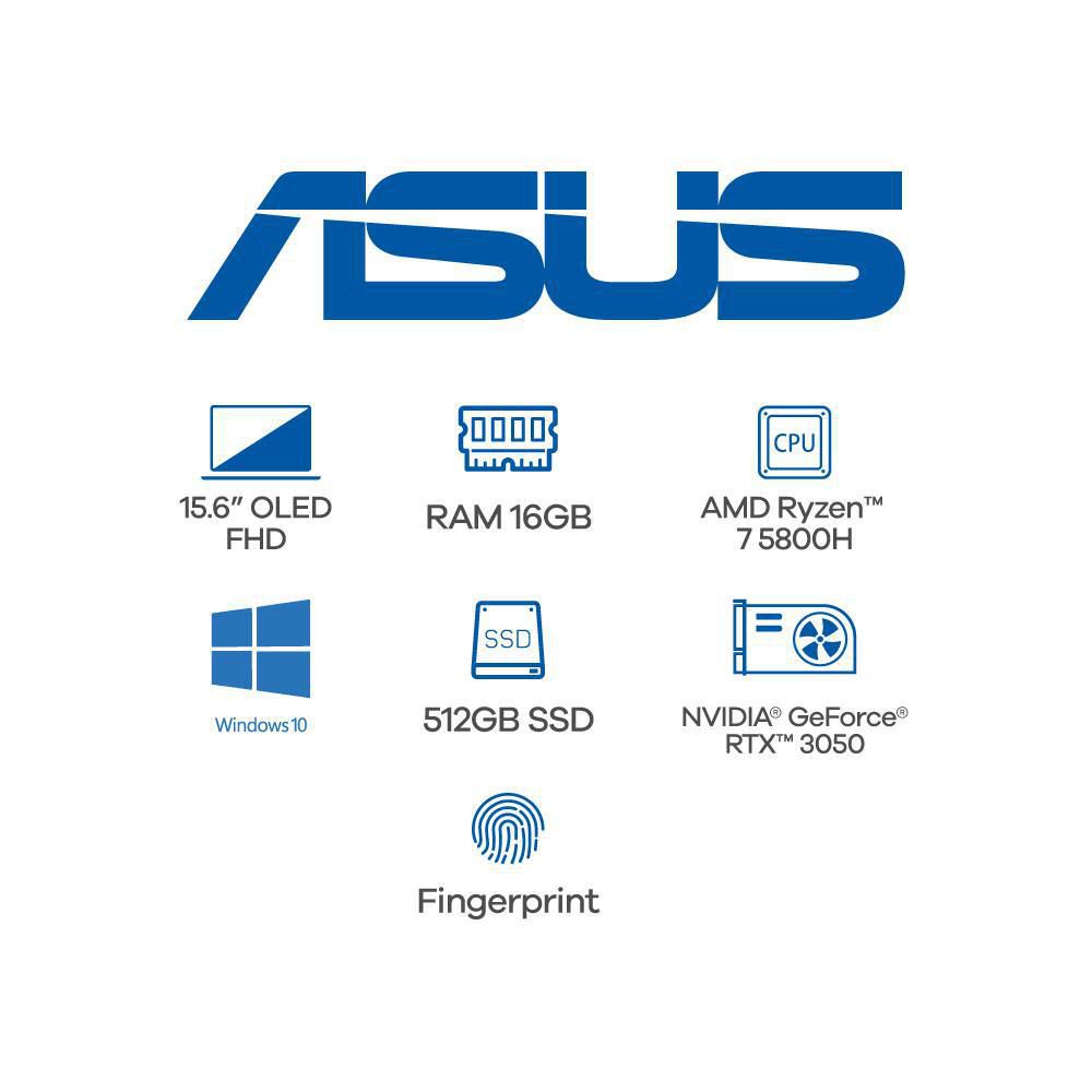 Computador ASUS VivoBook AMD Ryzen 7 5800HS RAM 16 GB 512 GB SSD M3500QCL1079T img #6